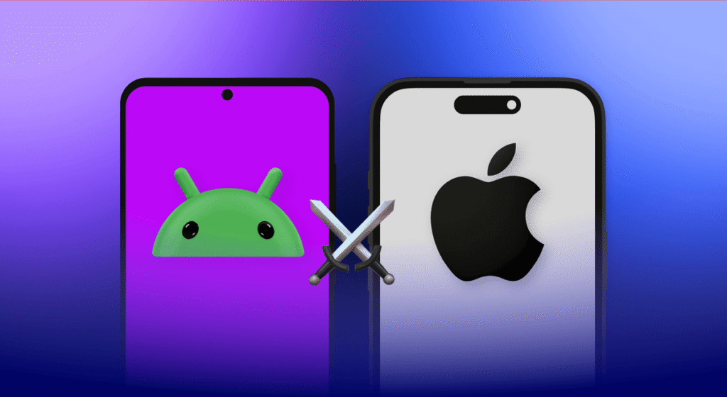 Porównanie systemów Apple i Android w kontekście łączenia telefonów z laptopami i zegarkami.