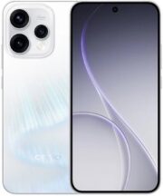 Smartfon Oppo Reno 15 5G w kolorze białym, z eleganckim designem i zaawansowanym aparatem fotograficznym.