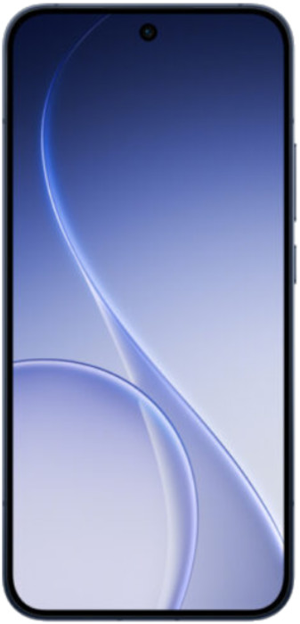 Smartfon Oppo Reno 15 5G w kolorze granatowym, oferujący nowoczesny design i zaawansowane funkcje technologiczne.