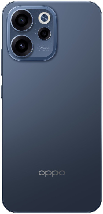 Granatowy smartfon Oppo Reno 15 5G z eleganckim designem i zaawansowanym systemem kamer.
