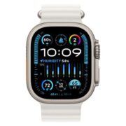 Apple Watch Ultra 2 w naturalnym tytanie oferuje zaawansowane funkcje monitorowania zdrowia i aktywności w eleganckim designie. Apple Watch Ultra 2 w naturalnym tytanie oferuje zaawansowane funkcje monitorowania zdrowia i aktywności w eleganckim designie.